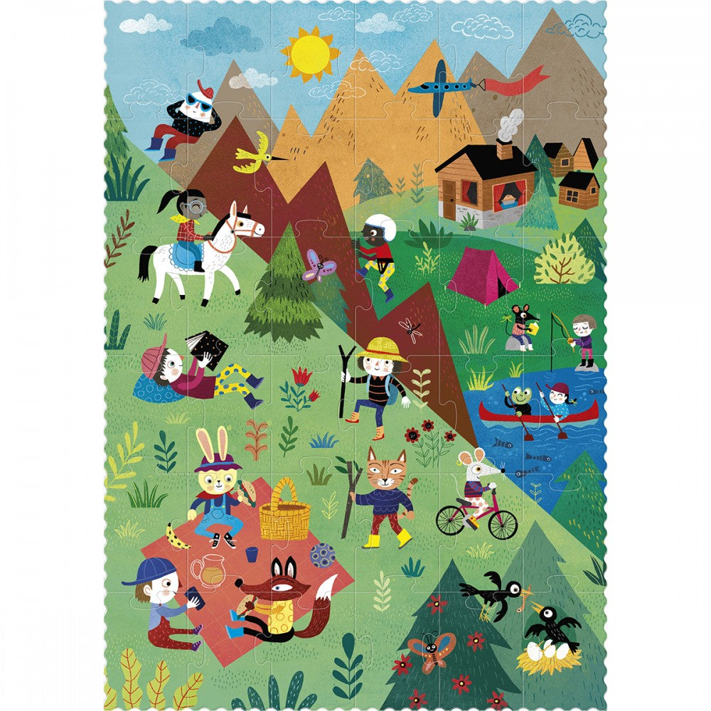Londji  Let's Go to the Mountain - 36 pcs - Παζλ διπλής όψης LON-PZ450