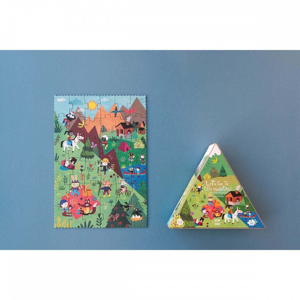 Londji  Let's Go to the Mountain - 36 pcs - Παζλ διπλής όψης LON-PZ450