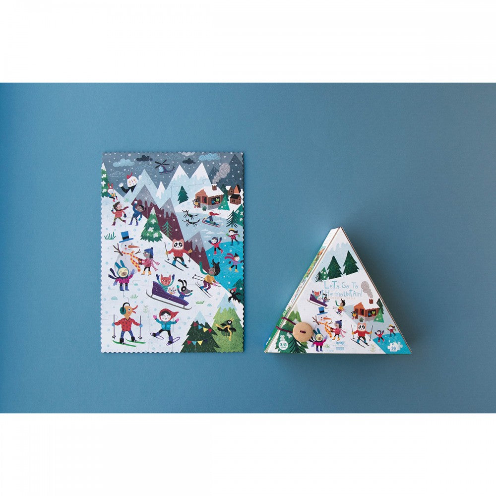 Londji  Let's Go to the Mountain - 36 pcs - Παζλ διπλής όψης LON-PZ450