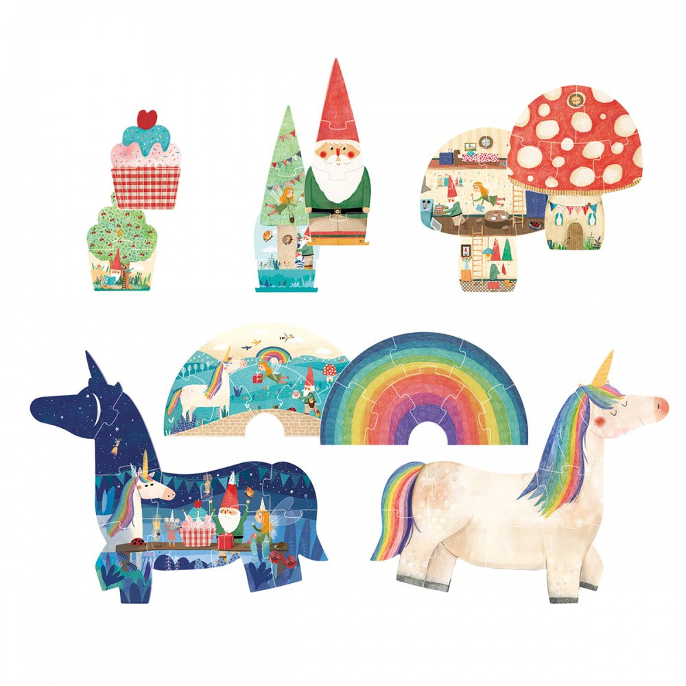 Londji My Unicorn - 2+4+6+8+10 pcs   LON-PZ572