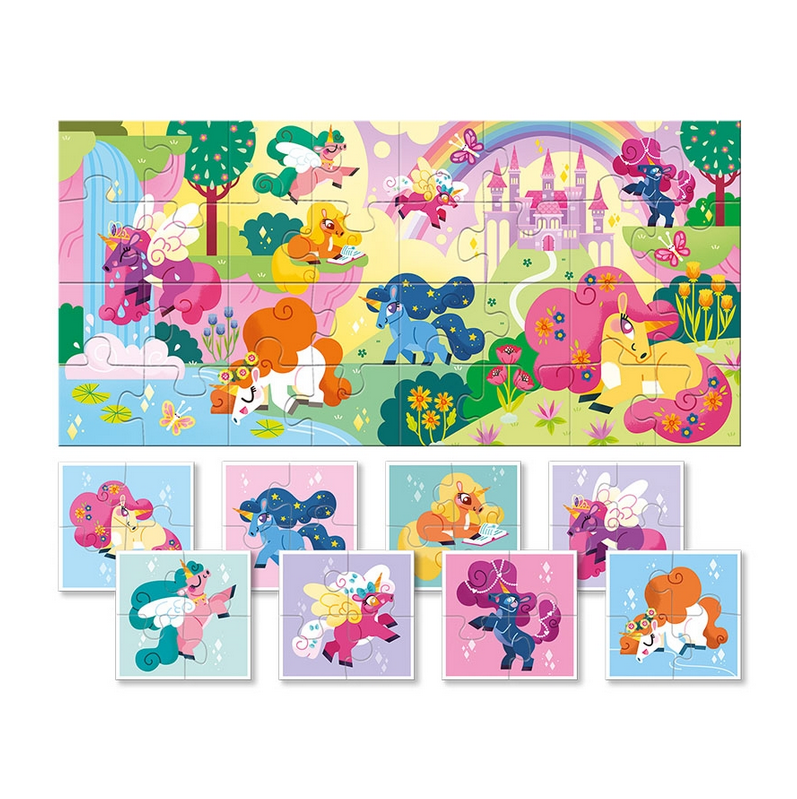 Ludattica Baby Puzzle - μονόκεροι 21849