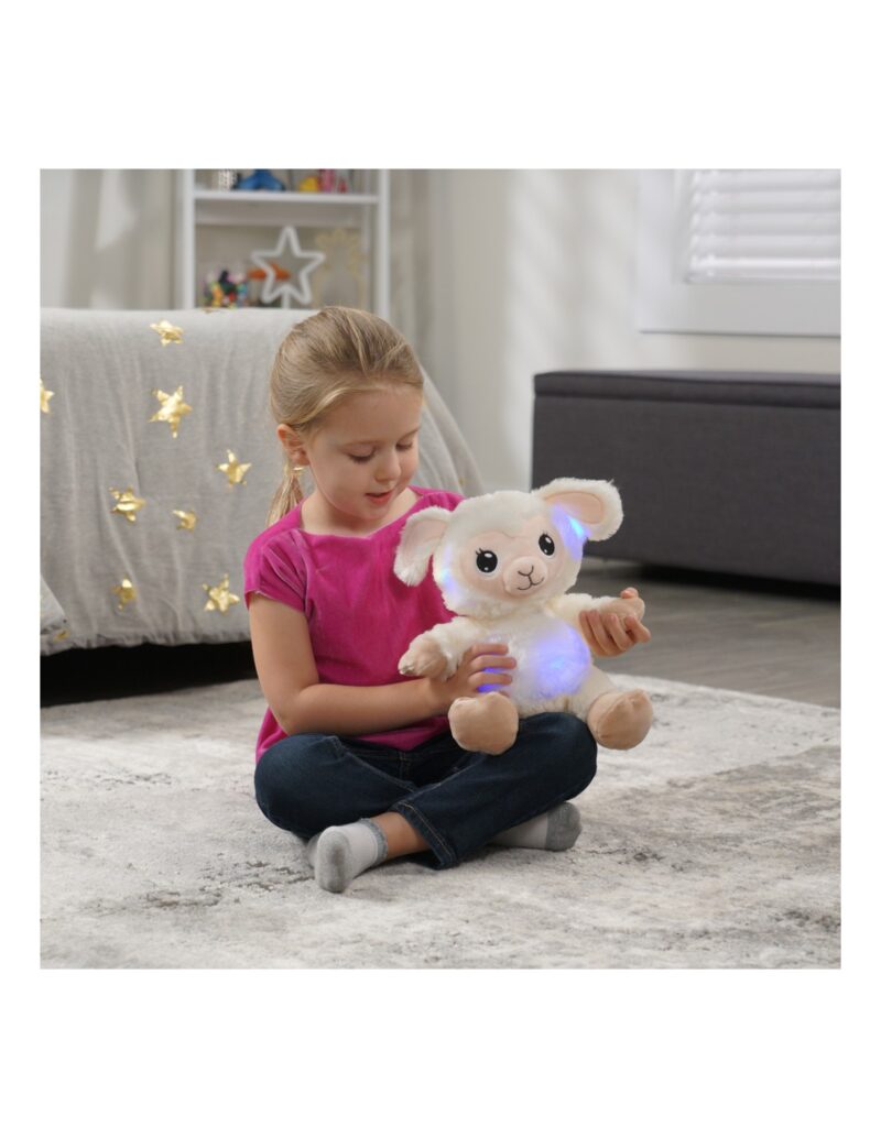 Lullabrites Λούτρινο Προβατάκι με Νανουρίσματα και Φως 30εκ.