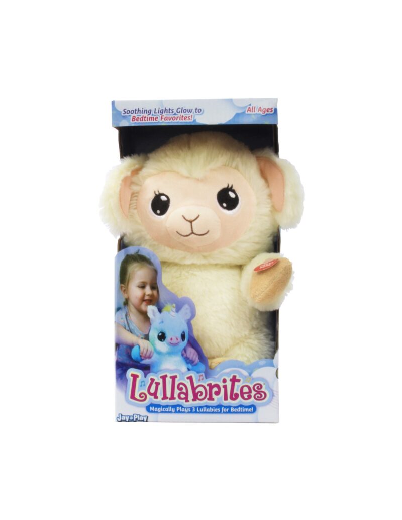 Lullabrites Λούτρινο Προβατάκι με Νανουρίσματα και Φως 30εκ.