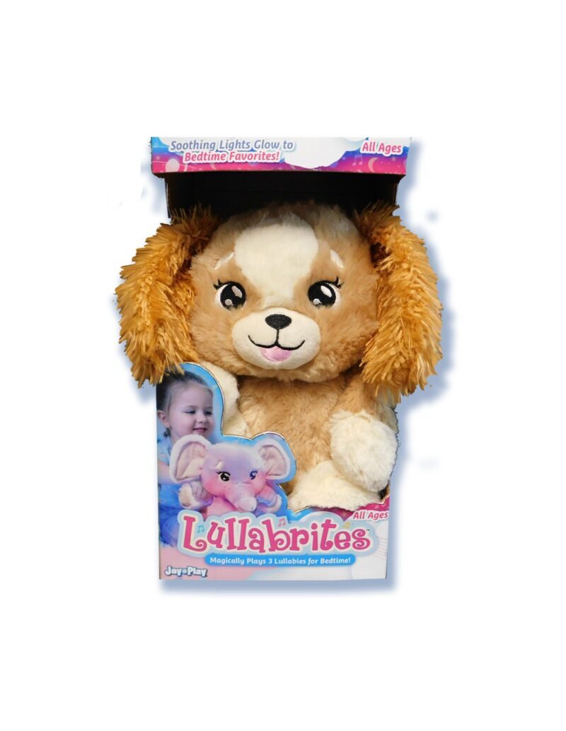 Lullabrites Λούτρινο Σκυλάκι με Νανουρίσματα και Φως 30εκ.