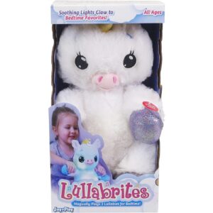 2510 Lullabrites Λούτρινος Μονόκερος με Νανουρίσματα και Φως 30εκ.