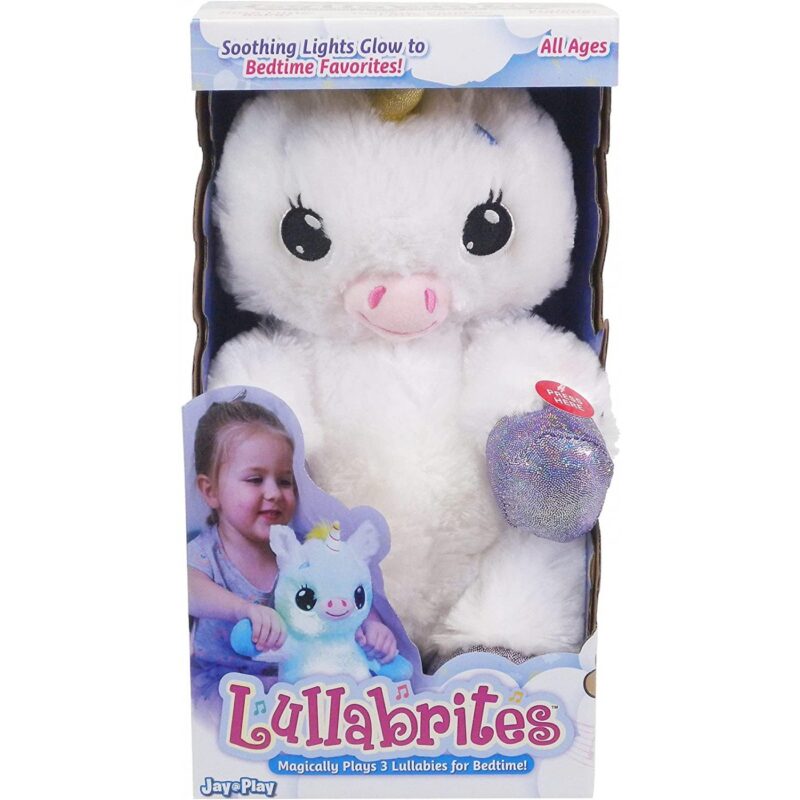 2510 Lullabrites Λούτρινος Μονόκερος με Νανουρίσματα και Φως 30εκ.