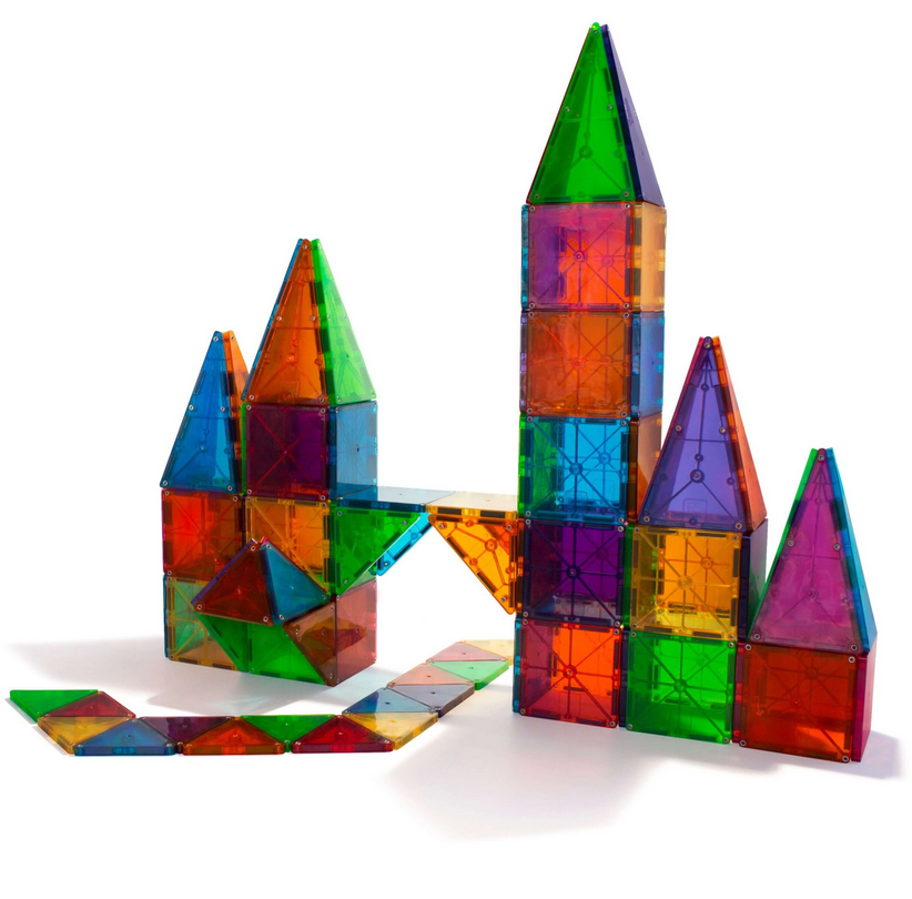 Magna-Tiles Μαγνητικό Παιχνίδι 100 κομματιών Clear Colors 04300