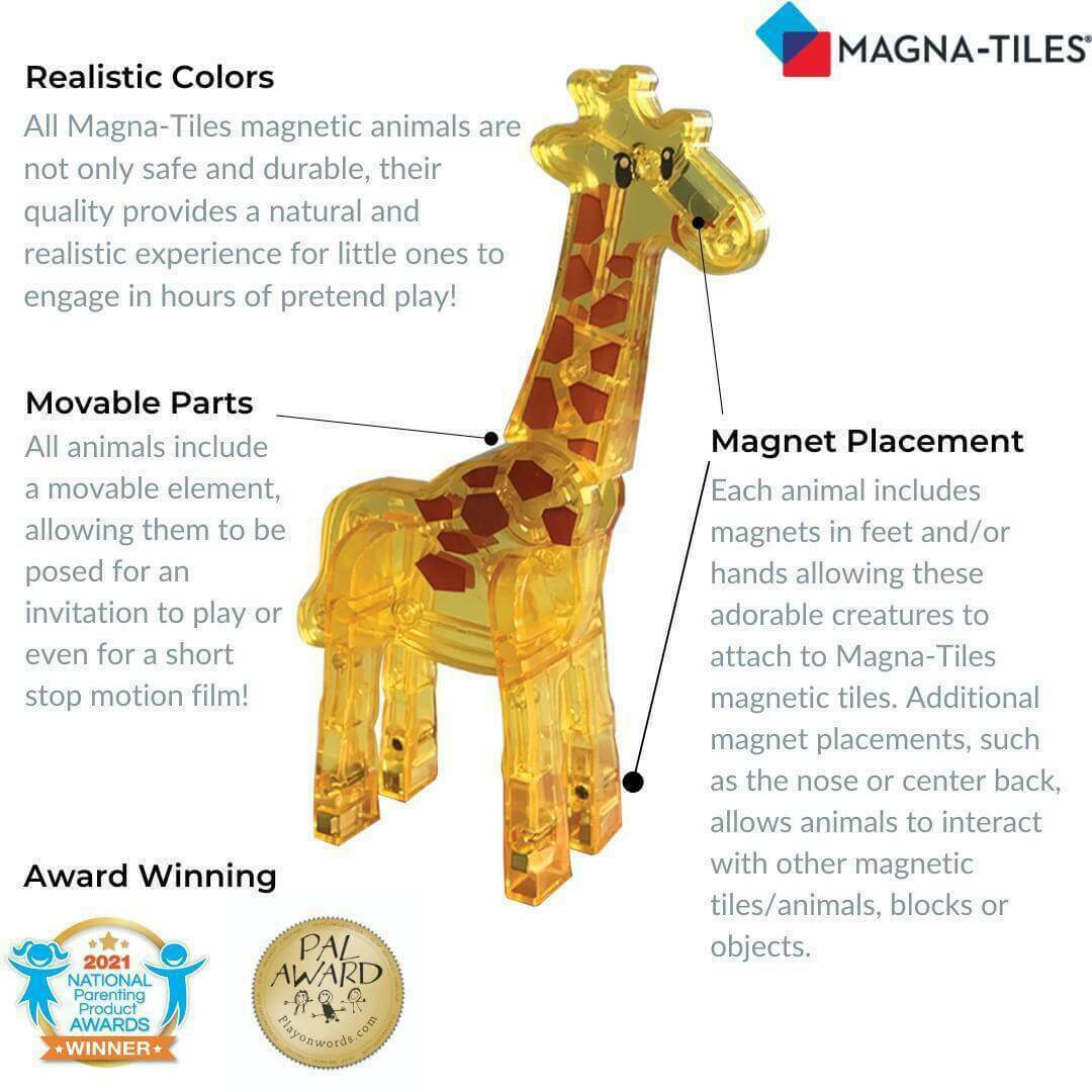 Magna Tiles Μαγνητικό Παιχνίδι 25 κομματιών Safari 20925