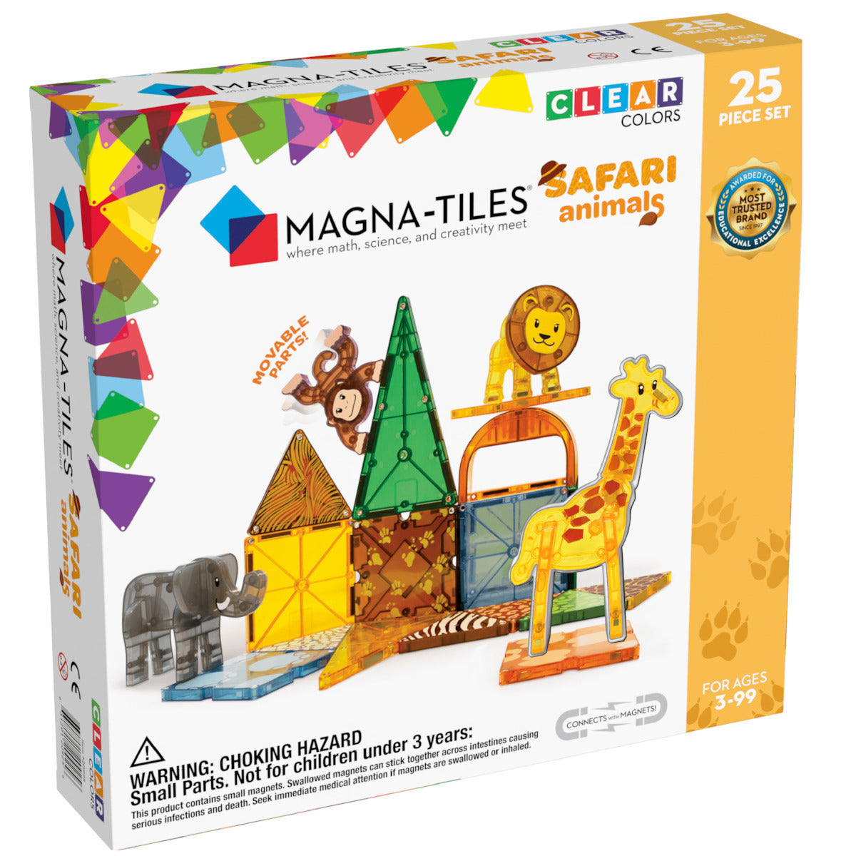 Magna Tiles Μαγνητικό Παιχνίδι 25 κομματιών Safari 20925