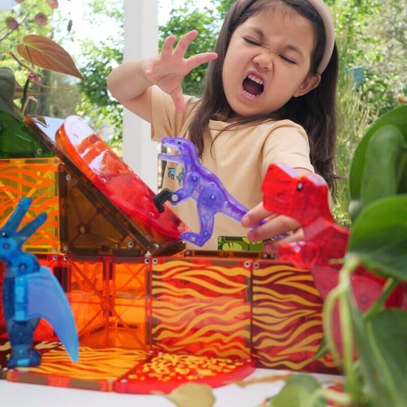 Magna Tiles Μαγνητικό Παιχνίδι 40τμχ "Dino World" 22840