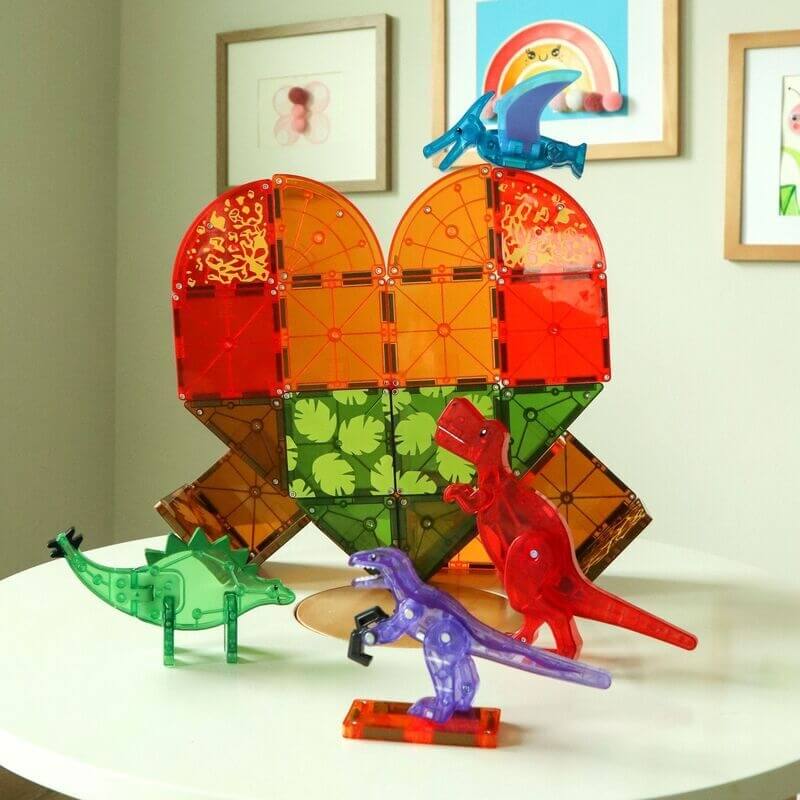 Magna Tiles Μαγνητικό Παιχνίδι 40τμχ "Dino World" 22840