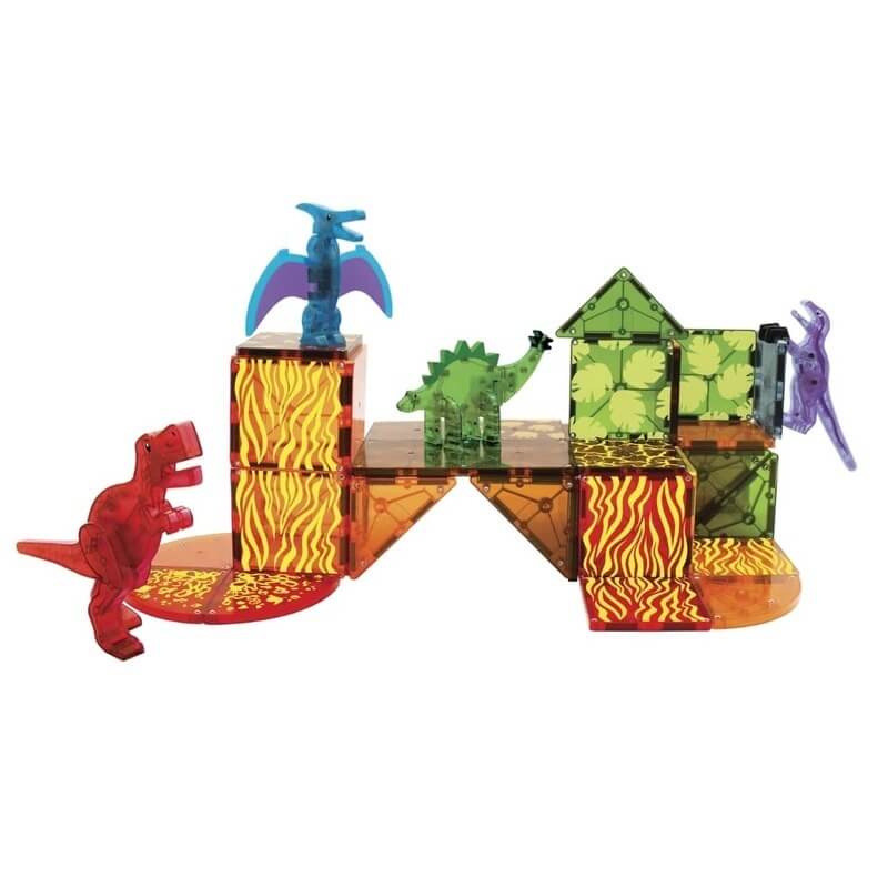 Magna Tiles Μαγνητικό Παιχνίδι 40τμχ "Dino World" 22840