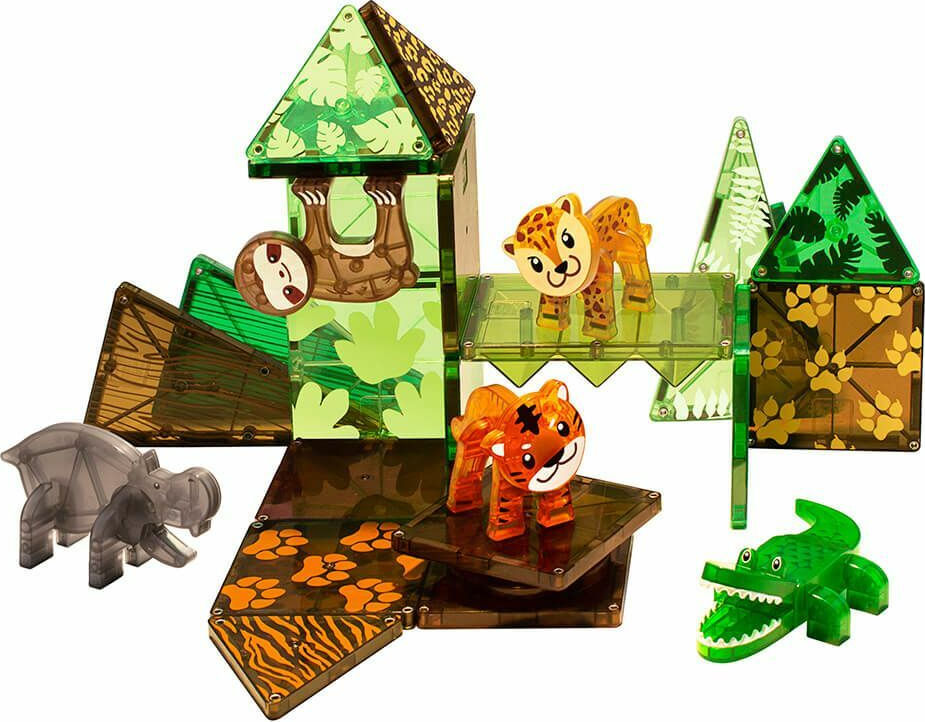 Magna-Tiles Μαγνητικό Παιχνίδι Μαγνητικά Πλακίδια Jungle Animals 25 Κομμάτια  21225