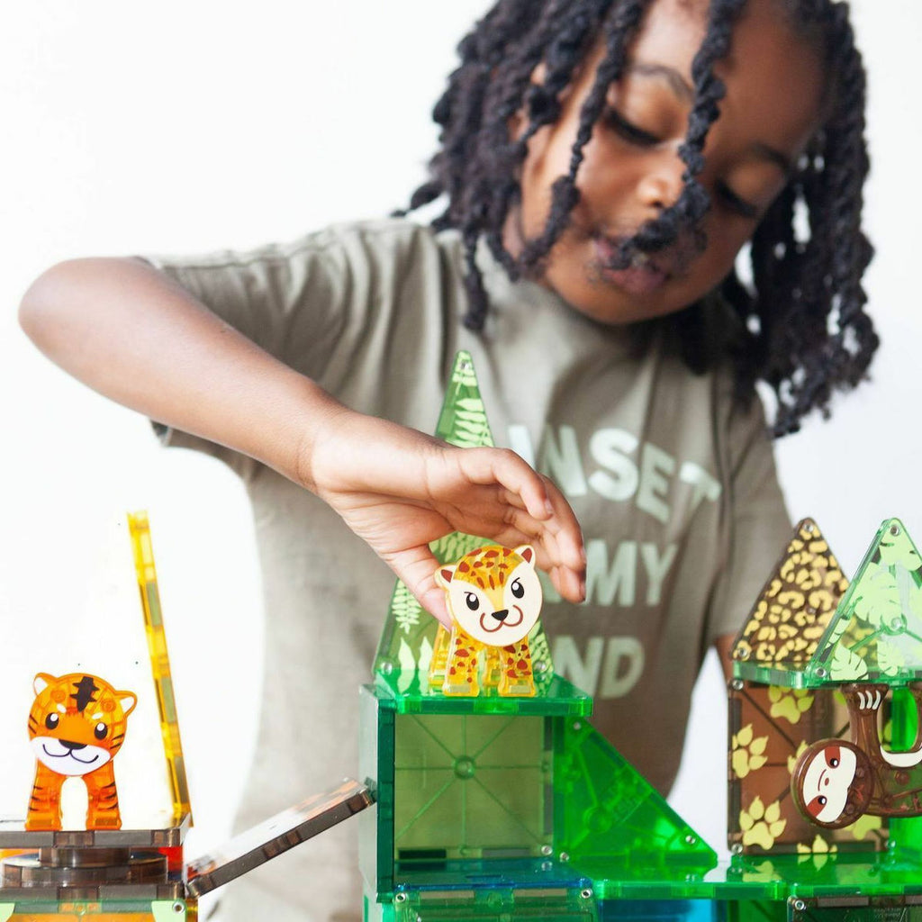 Magna-Tiles Μαγνητικό Παιχνίδι Μαγνητικά Πλακίδια Jungle Animals 25 Κομμάτια  21225