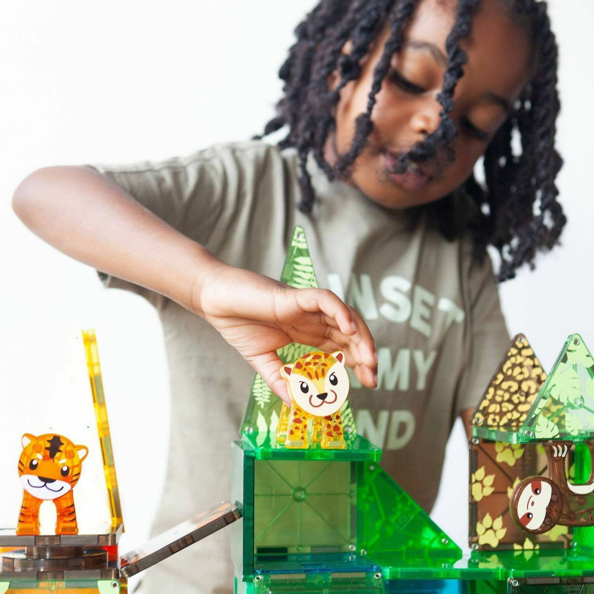 Magna-Tiles Μαγνητικό Παιχνίδι Μαγνητικά Πλακίδια Jungle Animals 25 Κομμάτια  21225