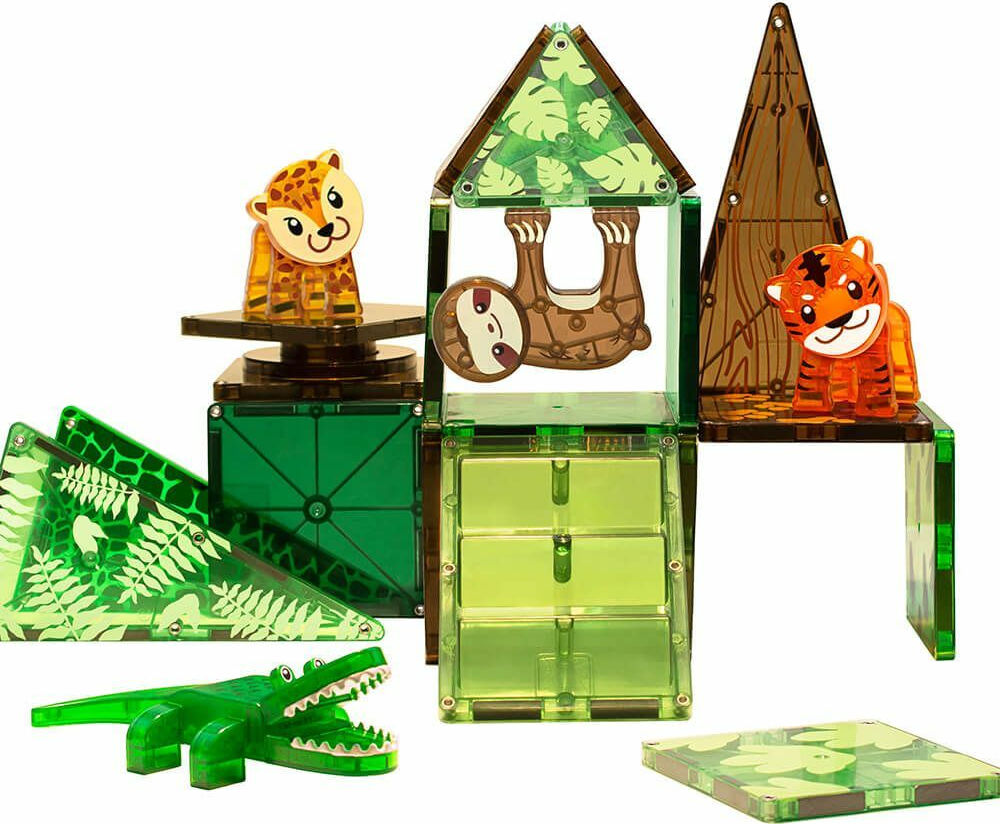 Magna-Tiles Μαγνητικό Παιχνίδι Μαγνητικά Πλακίδια Jungle Animals 25 Κομμάτια  21225