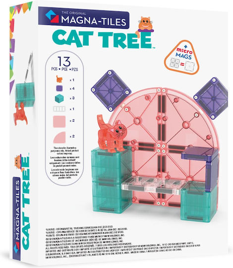 MAGNA-TILES Cat Tree 13 Τεμάχια – Μαγνητικά Πλακίδια STEM με Δέντρο Γάτας 252013CT