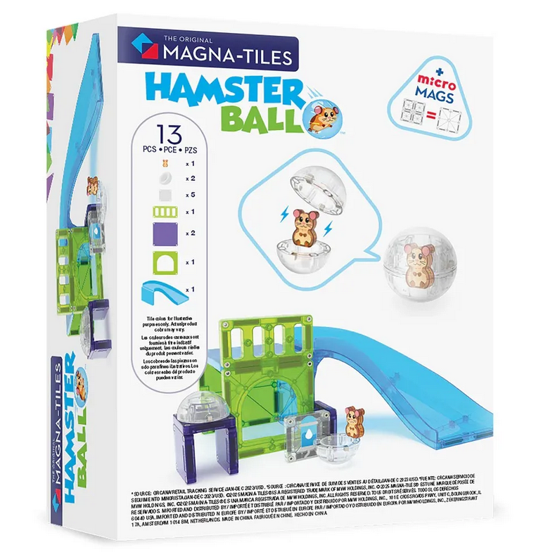 MAGNA-TILES Hamster Ball 13 Τεμάχια – Μαγνητικά Πλακίδια STEM με Μπάλες 252013HB