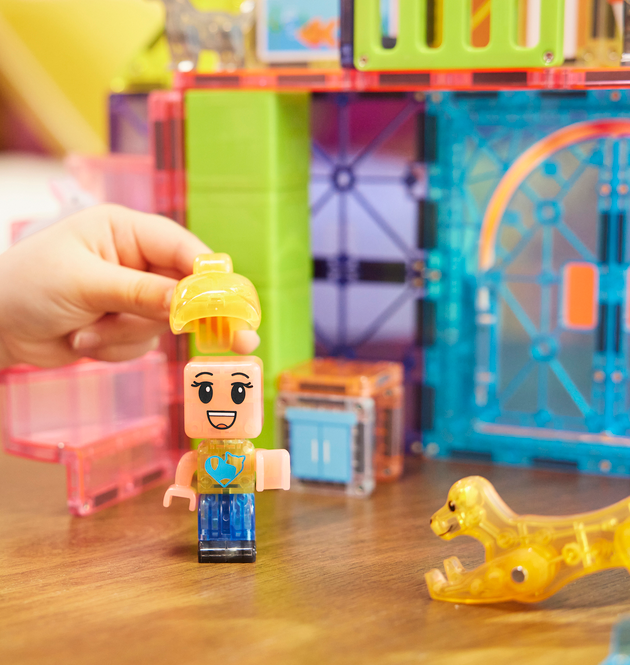 MAGNA-TILES Pet Playhouse 50 Τεμάχια – Μαγνητικά Πλακίδια STEM με Κατοικίδια 252050PP