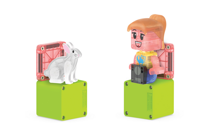 MAGNA-TILES Pet Playhouse 50 Τεμάχια – Μαγνητικά Πλακίδια STEM με Κατοικίδια 252050PP