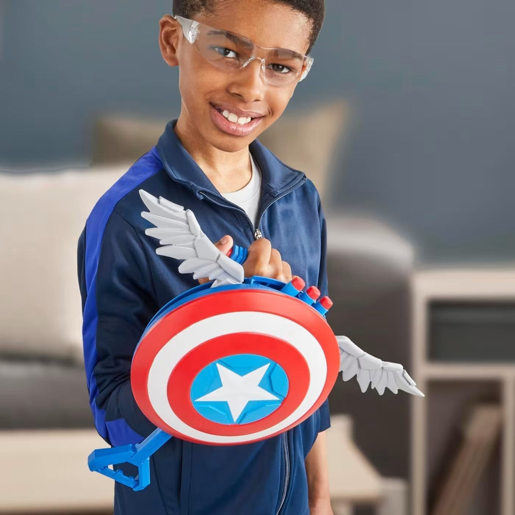 Hasbro Marvel Avengers Marvel Captain America Brave New World Nerf Skyshot Blaster, Ασπίδα F9302