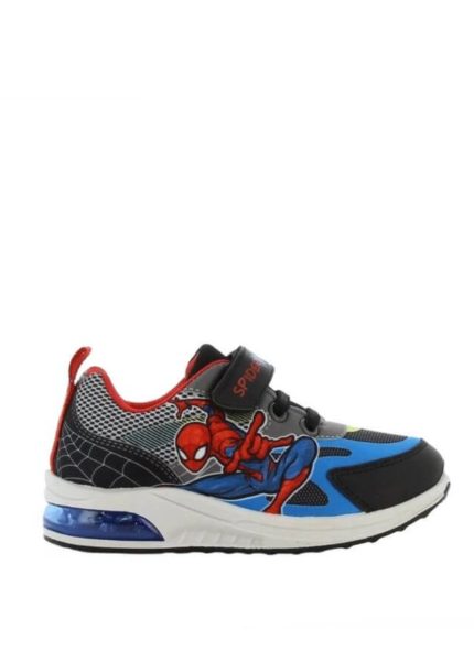 Marvel sneakers Spiderman φωτάκι μαύρο γκρι