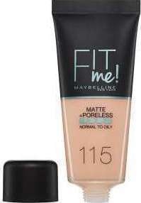 Maybelline Fit Me Matte & Poreless Foundation 115 Ivory 30ml Maybelline