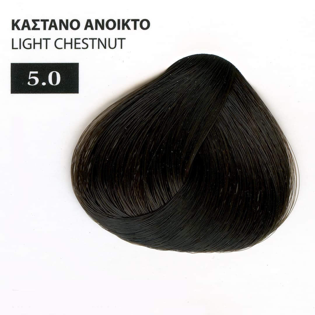 Exclusive Βαφή Μαλλιών της Mediterranean Cosmetics με Βιολογικό Λάδι Ελλιάς σε Σωληνάριο, 100ml 5.0 Mediterranean Cosmetics