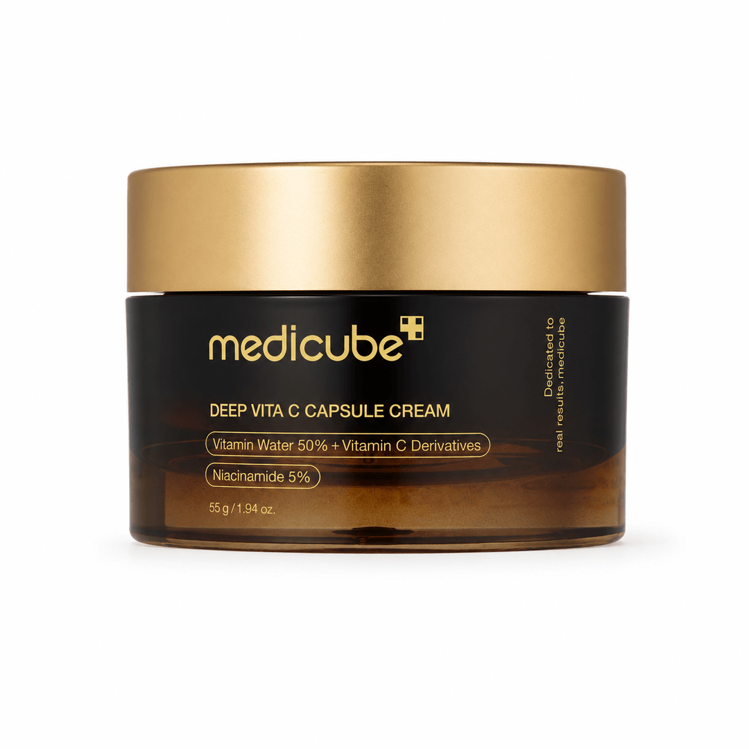 Medicube | Deep Vita C Capsule Cream 55g | Brightening Vitamin C Moisturiser for Dark Spots & Uneven Skin Tone | MEDDVICCC