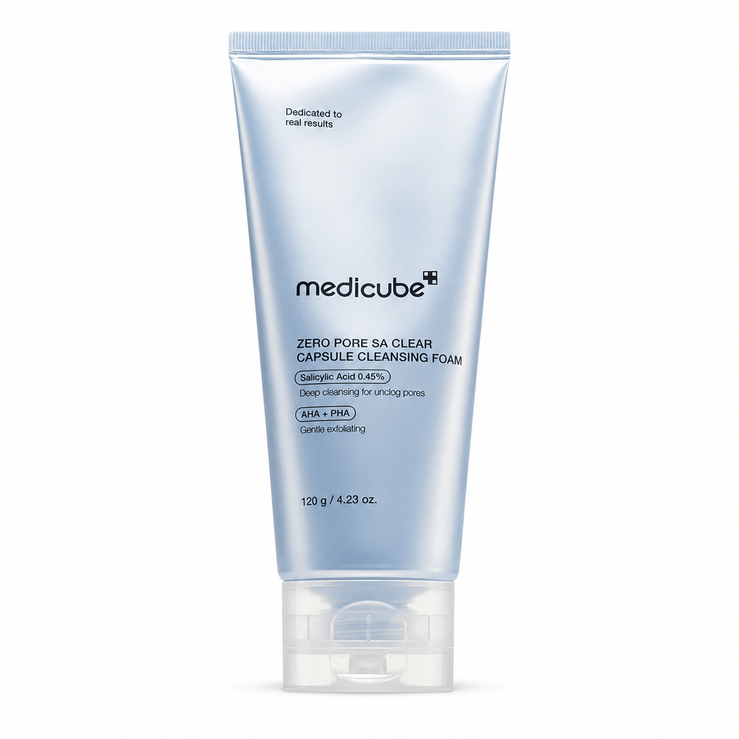 Medicube | Zero Pore SA Clear Capsule Cleansing Foam 120g | Deep Pore Cleansing & Gentle Exfoliation | MZPSACCCF