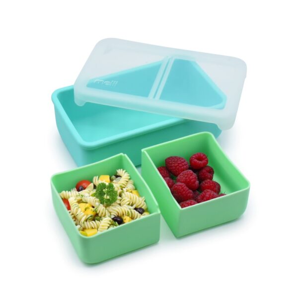 Melii Bento Σιλικόνης 2 Θέσεων 700ml  aqua MEL22310