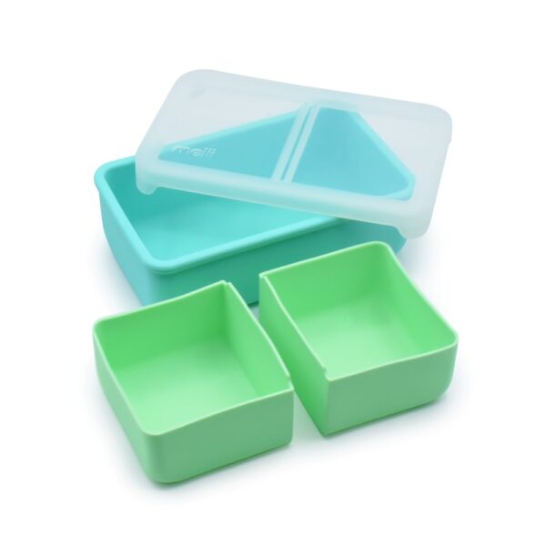 Melii Bento Σιλικόνης 2 Θέσεων 700ml  aqua MEL22310