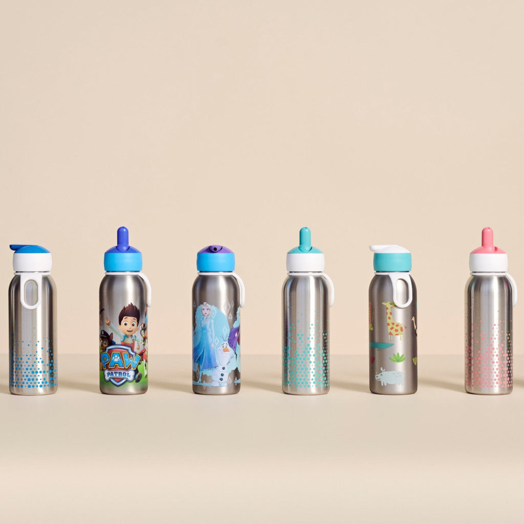 LITTLE DUTCH. Ανοξείδωτο μπουκάλι - θερμός flip-up campus 350 ml - Fairy Garden