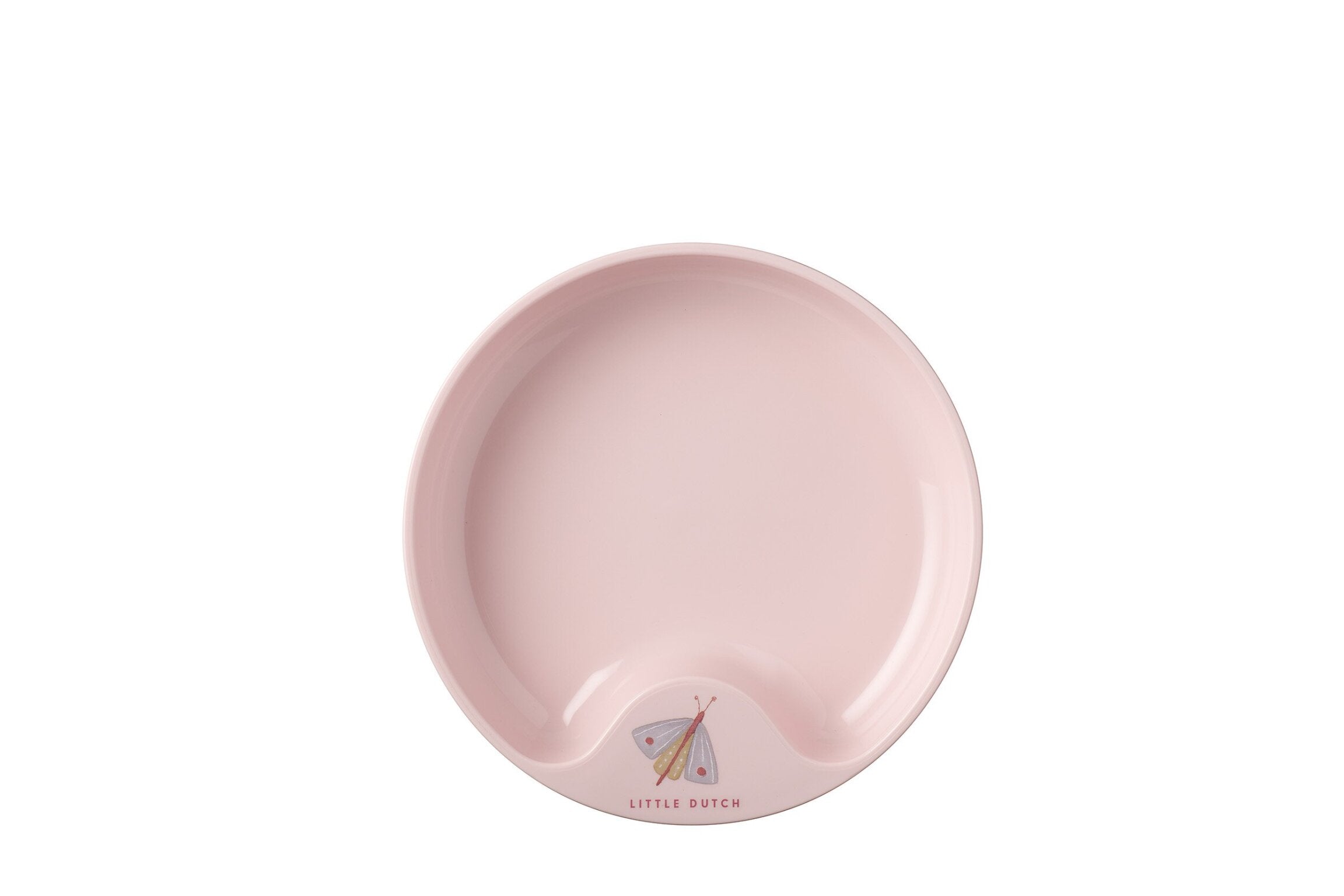 LITTLE DUTCH. Εκπαιδευτικό πιατάκι Flowers &amp; Butterflies (ροζ)
