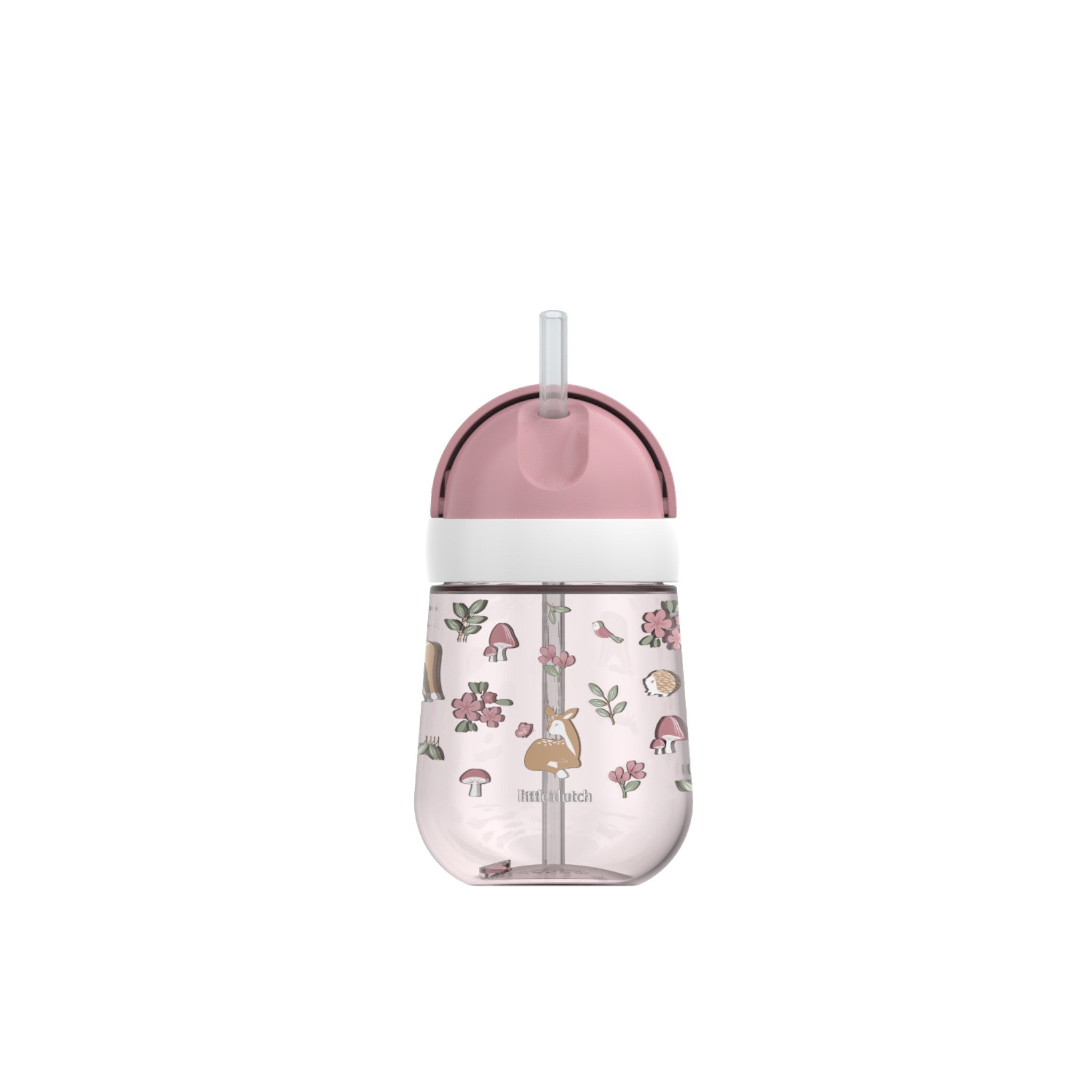 LITTLE DUTCH. Εκπαιδευτικό ποτηράκι με καλαμάκι 300 ml - Fairy Garden