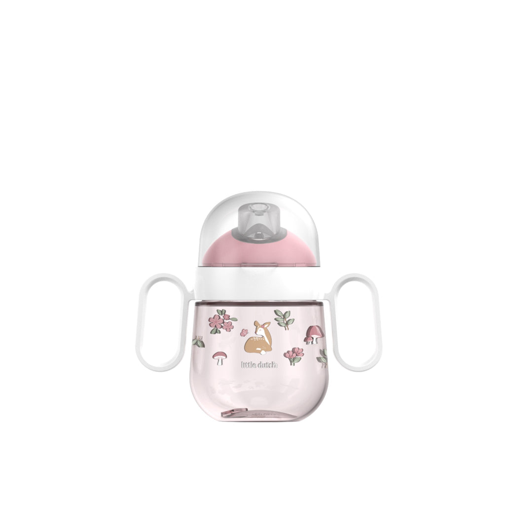 LITTLE DUTCH. Εκπαιδευτικό ποτηράκι με χειρολαβές Mio 200 ml - Fairy Garden