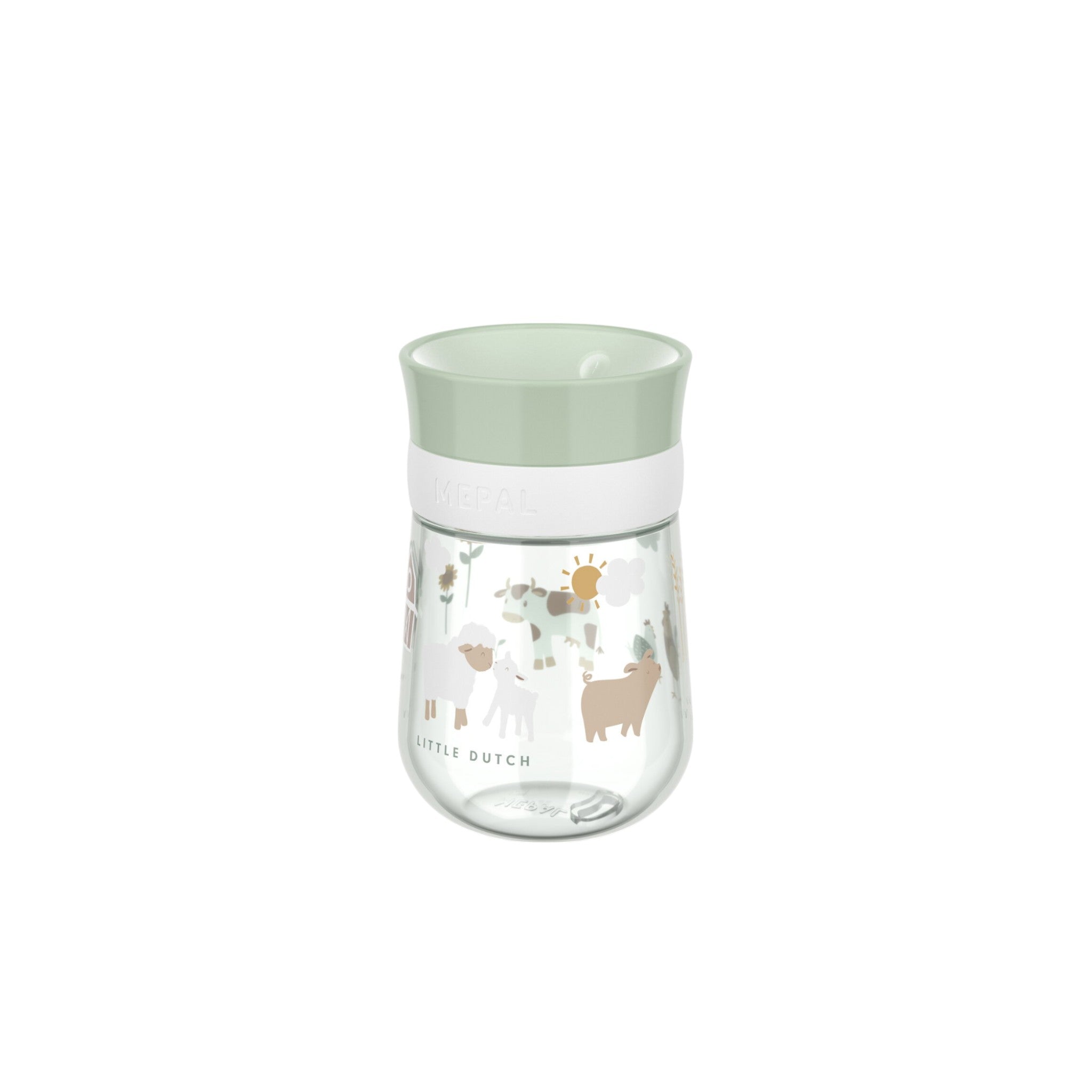 LITTLE DUTCH. Εκπαιδευτικό ποτηράκι περιμετρικό Mio 300 ml - Little Farm