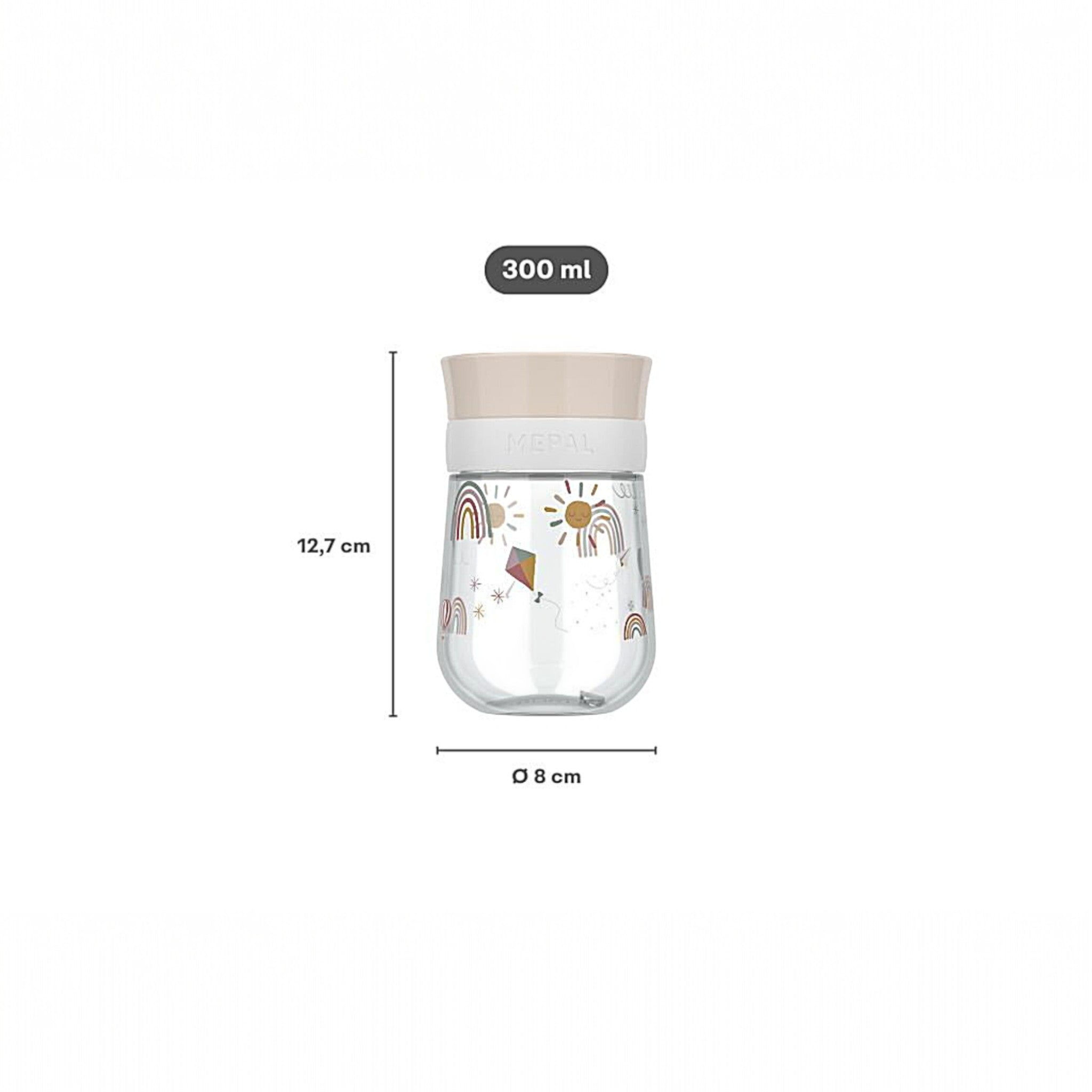 LITTLE DUTCH. Εκπαιδευτικό ποτηράκι περιμετρικό Mio 300 ml - Fairy Garden