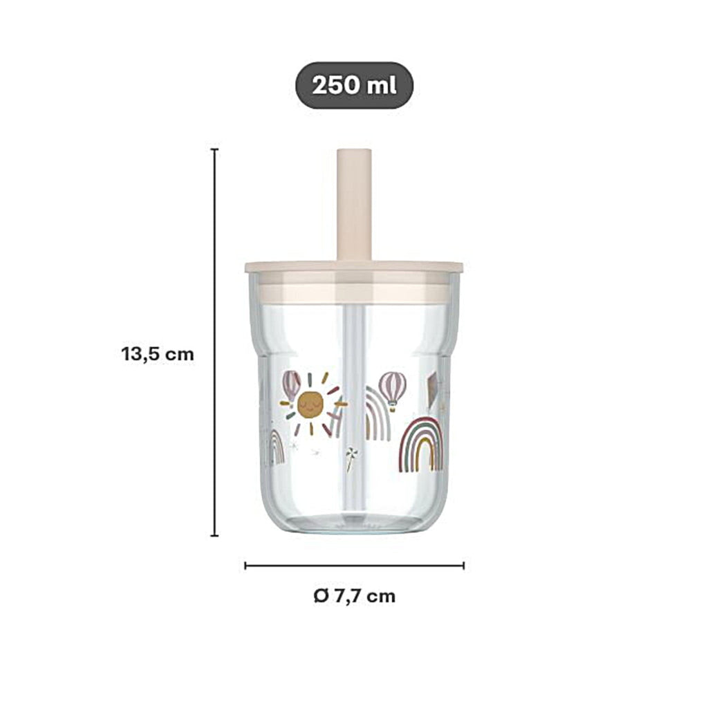 LITTLE DUTCH. Παιδικό ποτήρι με καλαμάκι Mio 250 ml - Fairy Garden