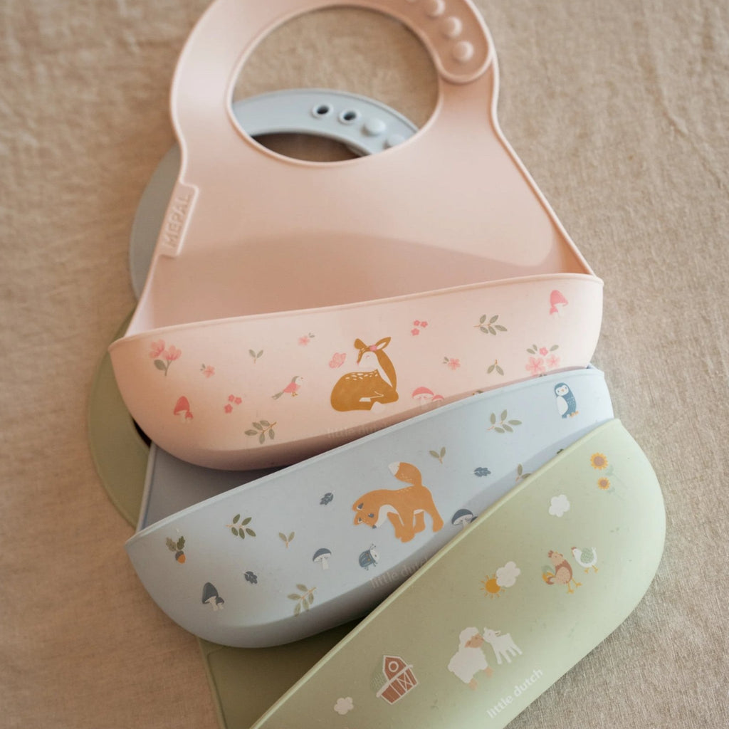 LITTLE DUTCH. Σαλιάρα σιλικόνης Mio Fairy Garden