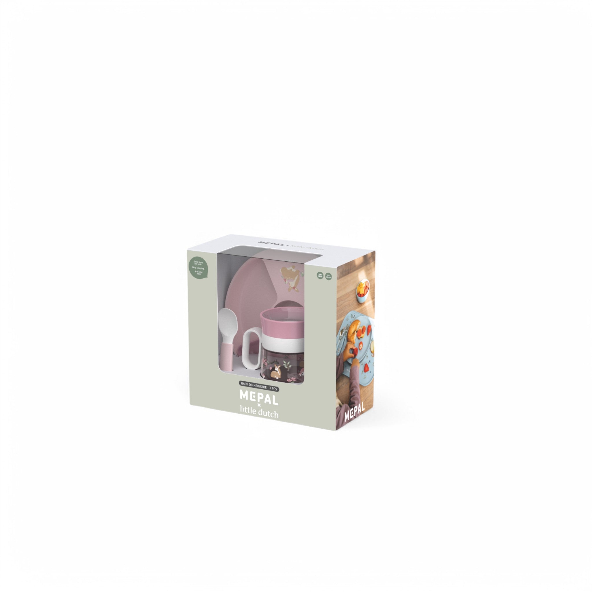 LITTLE DUTCH. Βρεφικό σετ φαγητού 3 τεμαχίων Mio Fairy Garden
