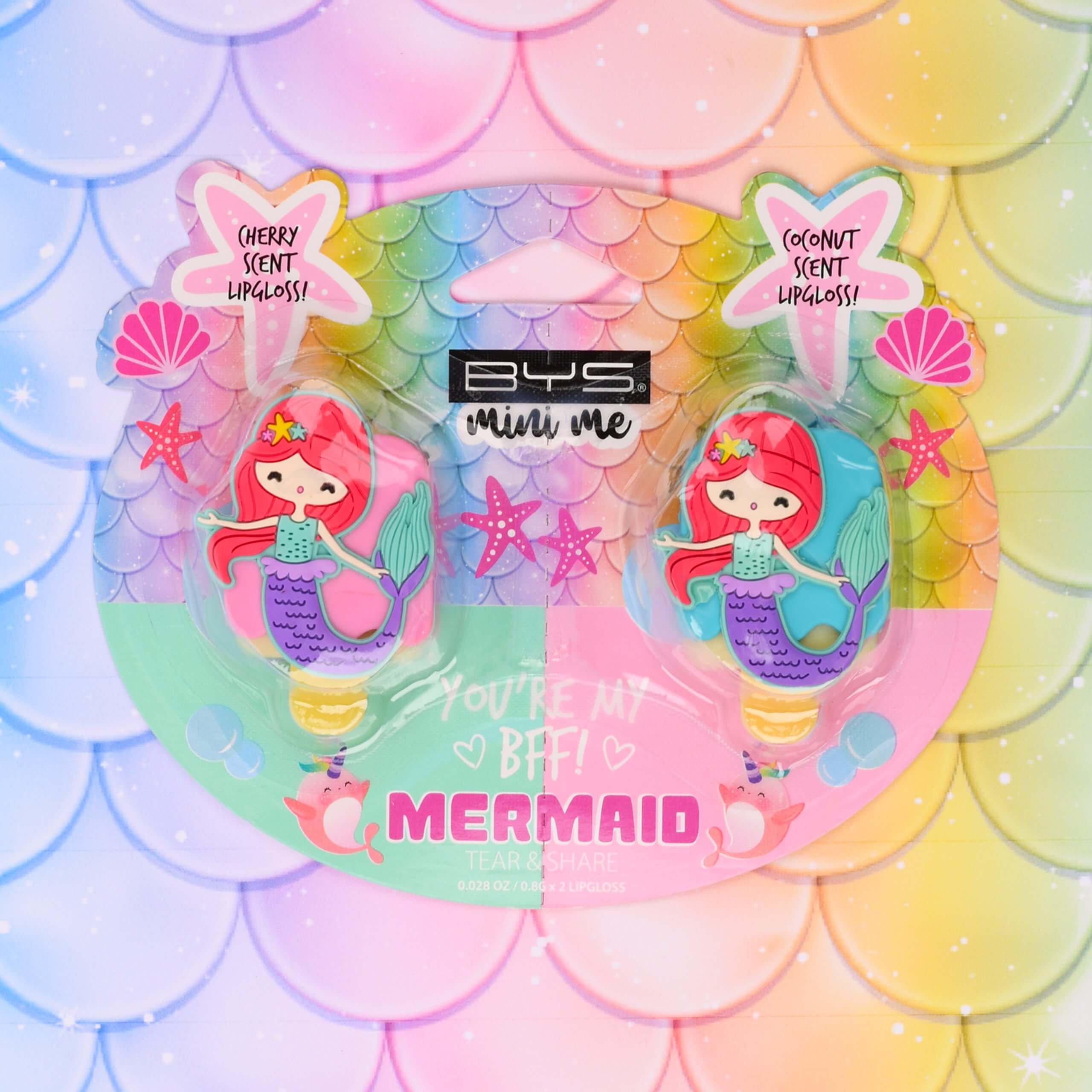 YOU'RE MY BFF - Lip Gloss x2 -Mermaid- Με Άρωμα | Mini Me
