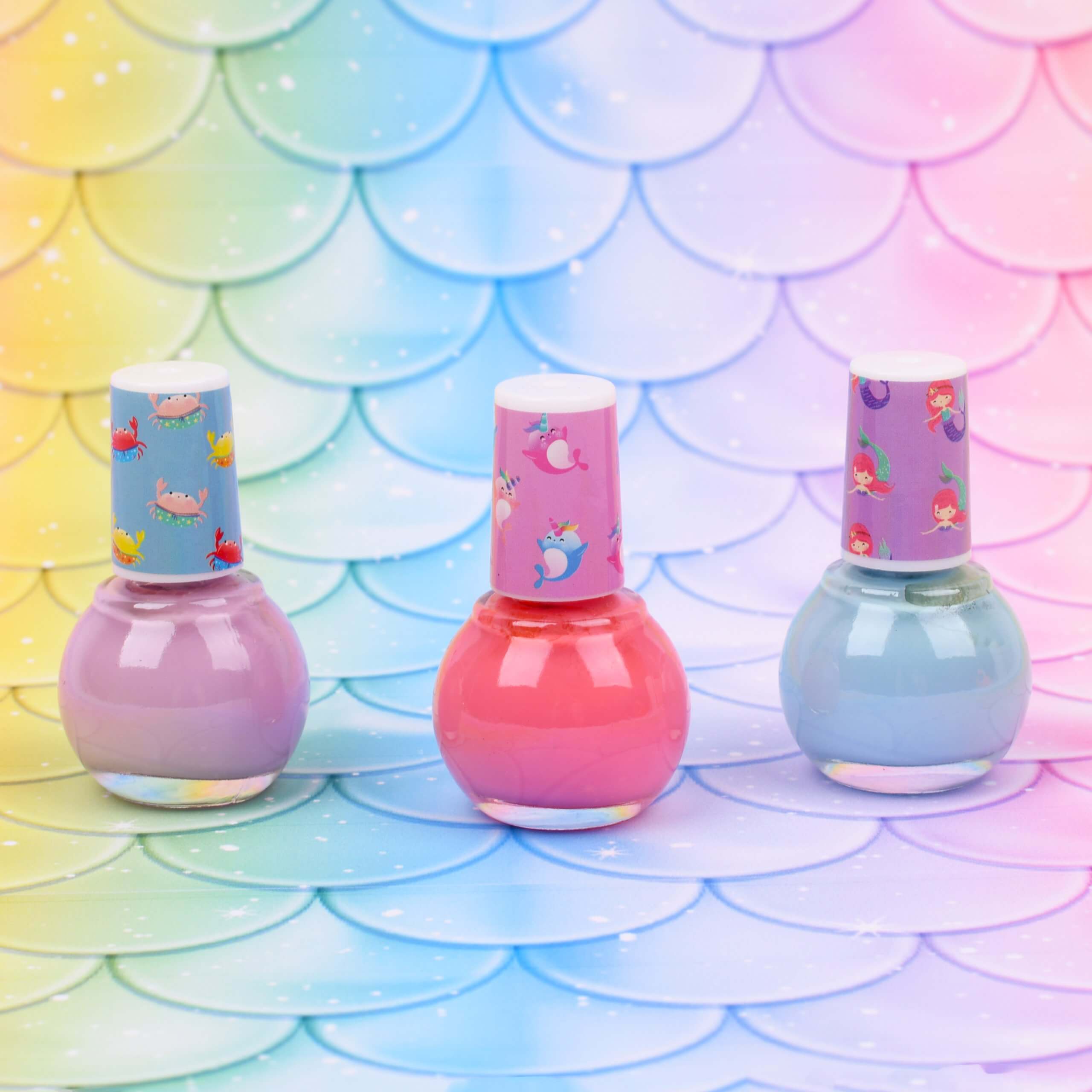 Mermaid - Nail Polish x3 &amp; 42 Stickers | Mini Me