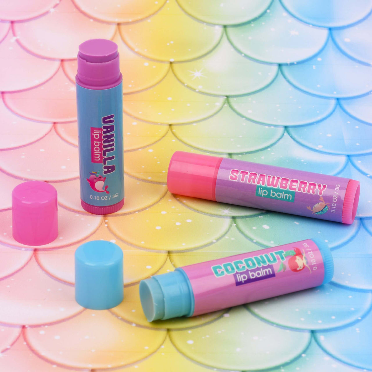 Lip Balms x3 -Mermaid- Με Άρωμα | Mini Me