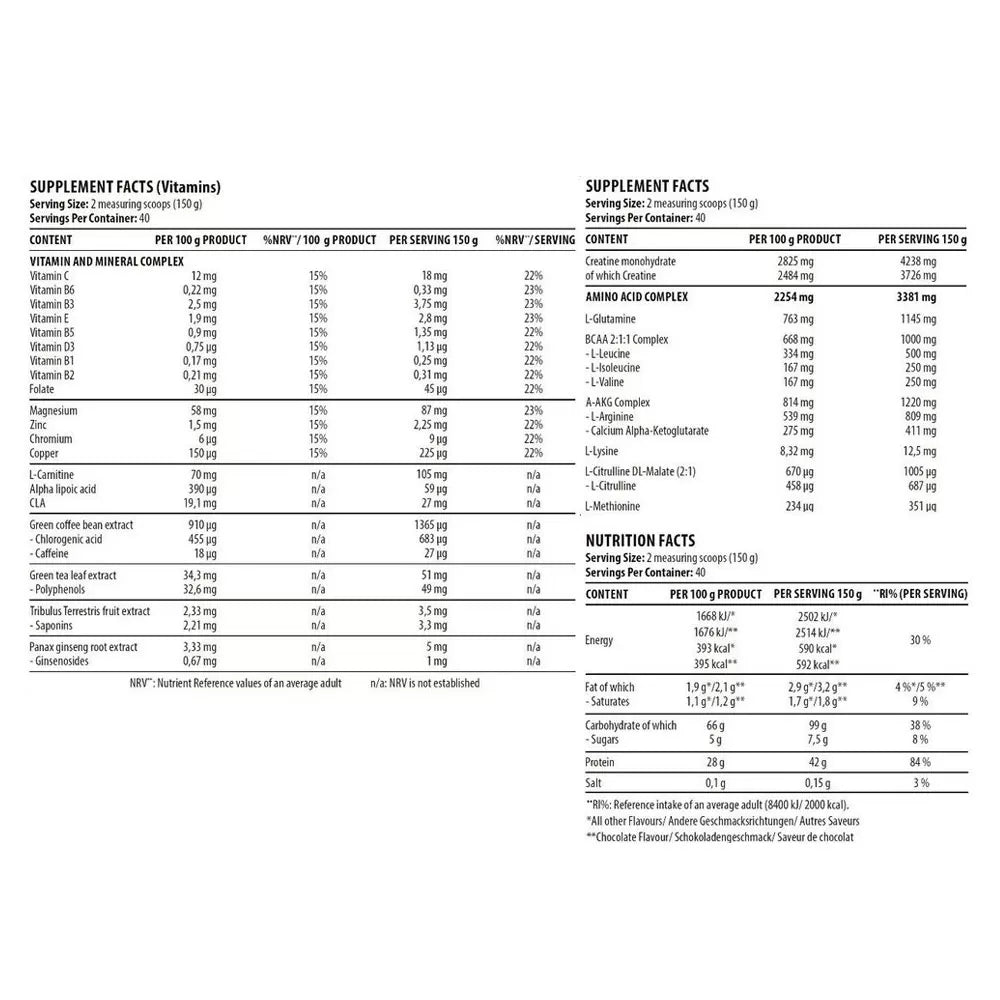 METABOLIC MASS GAINER (6000gr)