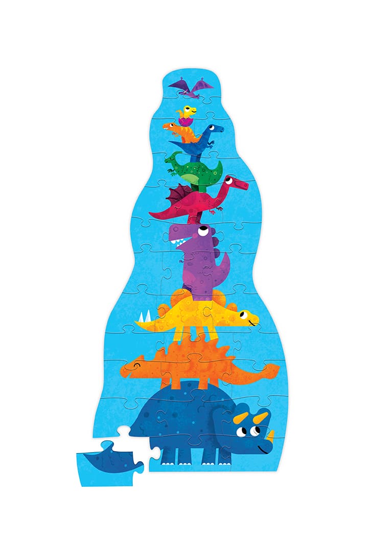 CROCODILE CREEK | Tower Puzzle Dinosaur | Δεινόσαυροι | Παζλ 30τεμ.