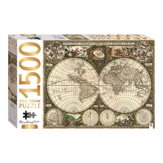 Vintage: World Map -Παζλ 1500pcs- Hinkler