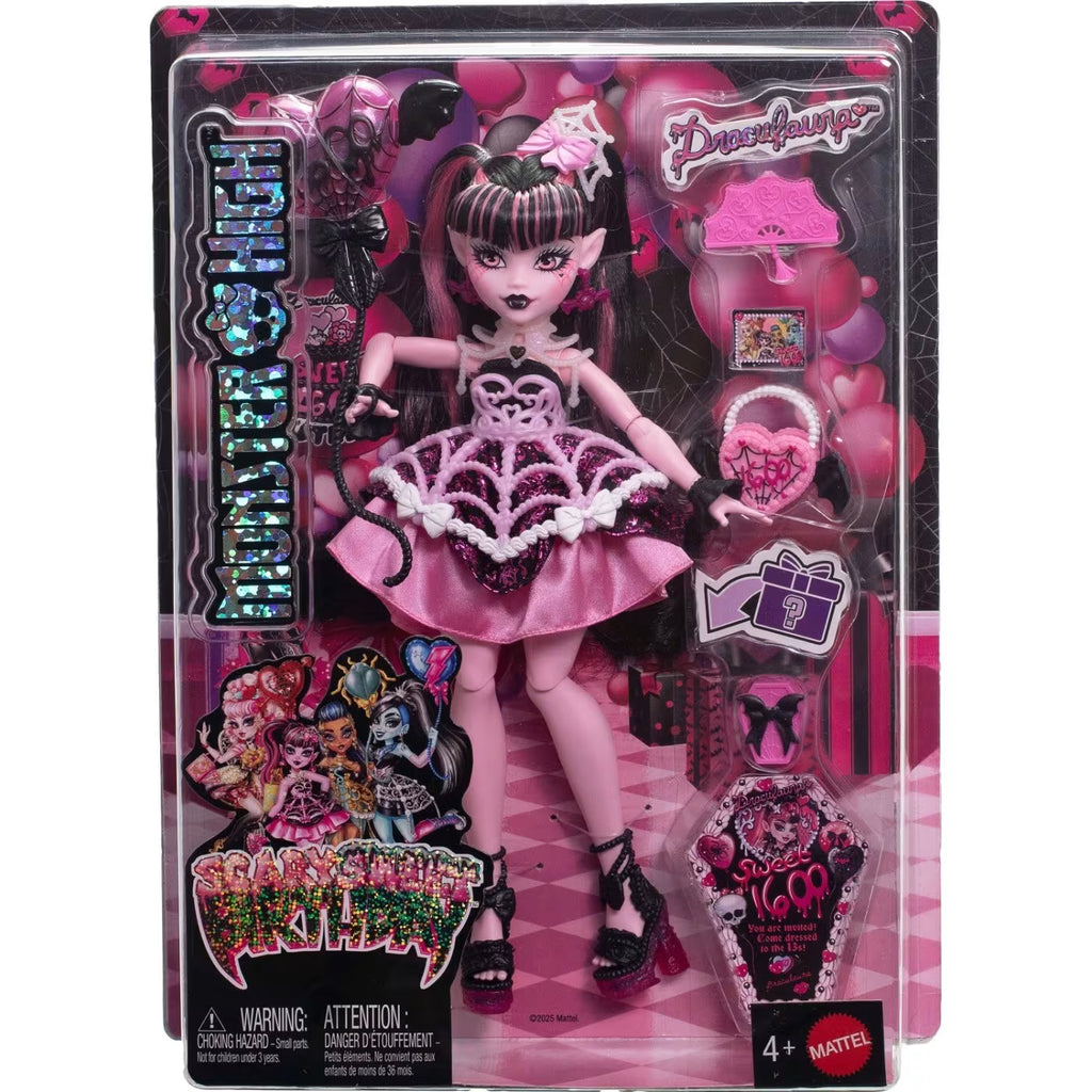 Mattel Monster High Scary Sweet Birthday – Draculaura Κούκλα JBG74