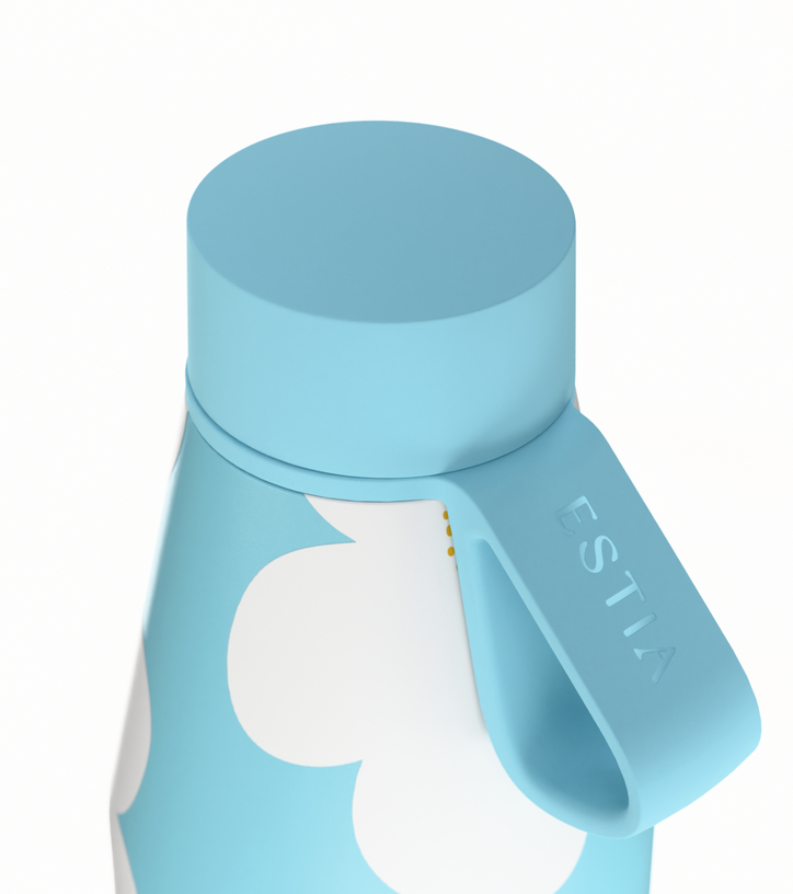 Estia Μπουκάλι Θερμός 500ml  Save The Aegean Flow BLUE DAISY  01-42189