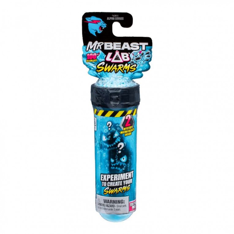 MrBeast Lab Swarms Test Tube with 2 Micro Beasts Figures Surprise